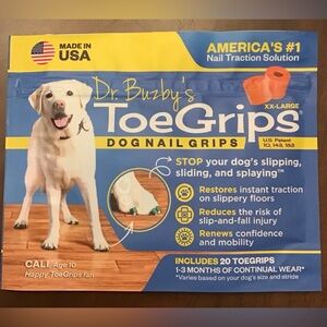 Dr. Buzby’s Toe Grips Dog Nail Grips XXL New and Unopened